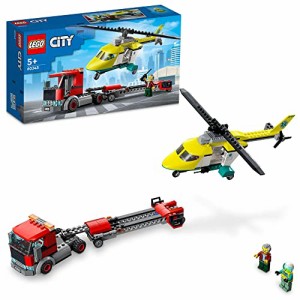 レゴ(LEGO) シティ レスキューヘリコプター輸送トラック 60343 おもちゃ ブロック プレゼント 乗り物 のりもの ヘリコプター 男の子 女の