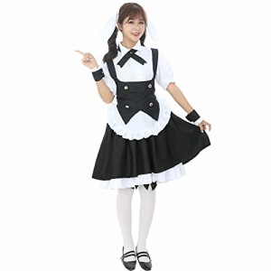 [milky time] メイド服 ご注文はうさぎですか？ ごちうさ コスプレ アニメ メイド ハロウィン (L)