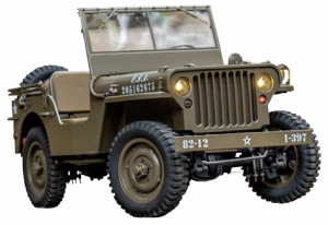 FMS 1/12 リアリスティック RC完成モデル WW.II アメリカ軍 1/4トン 4x4トラック 電動ラジオコントロール FMS11201