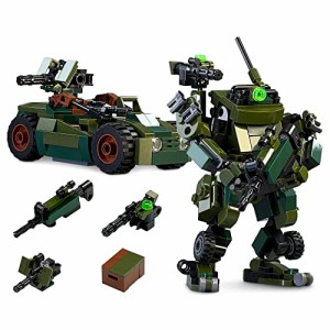 MyBuild メカフレーム Ajax 7002 軍隊組み立ておもちゃ 軍隊おもちゃブロック メカと車両車セット