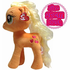 マイリトルポニー Ty Beanie Babies 26cm Lサイズ ぬいぐるみ (アップルジャック) オレンジ マスコット My Littly Pony MLP グッズ ビー