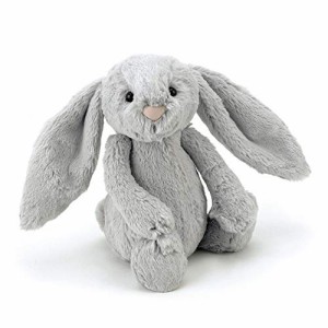 Jellycat（ジェリーキャット） バシュフル　バニー　M ぬいぐるみ ウサギ 座高20cm シルバー