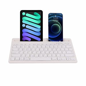 Yifeng Bluetooth キーボード タブレット/ipad/スマホ/ノートパソコン用キーボード 2つのデバイスで切り替え可能 スタンド機能付き 静音 