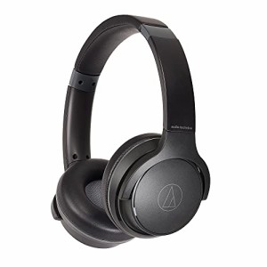 Audio Technica audio-technica ワイヤレスヘッドホン 最大60時間再生 急速充電 低遅延モード マルチポイント対応 ATH-S220BT BK, 薄型