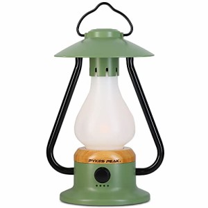 PYKES PEAK(パイクスピーク) LED ランタン LANTERN PP-01 USB 充電式 キャンプ アウトドア 防災OLIVE GREEN