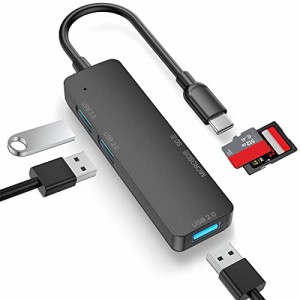 USB C ハブ バスパワー LUONOCAN 多機能 type-c 変換アダプタ usb-c HUB まいくろsdカード/sdカードリーダー usbポート 増設マルチハブ 