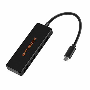 GT MEDIA C04 USB-C ハブ 4*USB3.0 HUB バスパワー 4ポート 拡張 充電 ハイスピード 高速データ転送 コンパクト ウルトラスリム 軽量 多