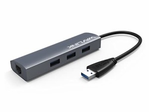WAVLINK USBハブ/USB3.0*4ポート/ギガビットイーサネットポート/高速データ転送 アルミニウム コンパクト MacBook/MacBook Pro/Surface G