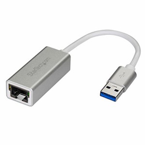 StarTech.com USB 3.0 - ギガビットイーサネット有線LANアダプタ シルバー USB31000SA