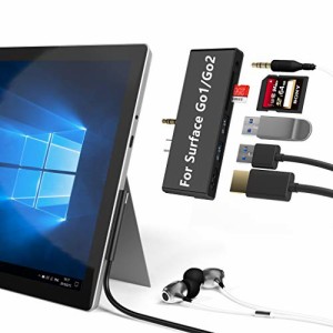 Microsoft Surface Go1/Go2/Go3 USB C ハブ 6ポート サーフェス ゴー アダプター（4K HDMI+USB 3.0ポート×2+SD/microSDカードリーダー+3