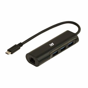 ラトックシステム USB Type-C ギガビット対応LANアダプター USBハブ付き RS-UCLAN-H3A