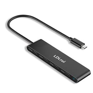 4ポート USB-Cハブ USB-Cオス - 10Gbps、 USBCからUSB3.2タイプCハブ、22インチ延長ケーブル付き MacBook Pro / Air、iMac、Surface Pro