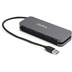 StarTech.com 4ポートUSB 3.0ハブ/USB-A - 4x USB-A/SuperSpeed 5Gbps USB 3.1 Gen 1対応Type-Aハブ/USBバスパワー/28cmケーブル HB30AM4