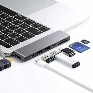 サンワダイレクト MacBook Air / Pro USB-C ハブ PD対応 4K対応 HDMI SD/microSD USB3.0×2 400-ADR320GPD