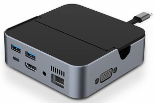 Switchドックにもなる 9 in 1 多機能拡張ハブ スマホをパソコン化する新発想 USB C ハブ ドッキングステーション 変換アダプタ スタンド/