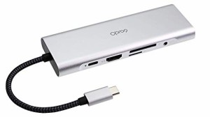 Opro9 USB Type-Cハブ 9-in-1 マルチハブ USB 3.0ポート*3、4K対応/HDMI/USB-Cパワーデリバリー/3.5mmオーディオジャックとEthernet、Mac
