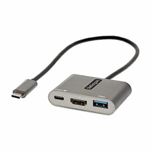 StarTech.com USB Type-Cマルチ変換アダプター／USB-Cマルチハブ／USB-C - 4K HDMIビデオ／100W PDパススルー／USB 3.0 5Gbpsハブ（1x Ty