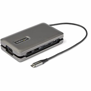 StarTech.com USB Type-Cマルチ変換アダプター/ノートPCドッキングステーション/4K60Hz HDMI 2.0/2ポート10Gbps USB ハブ/SD & MicroSDカ