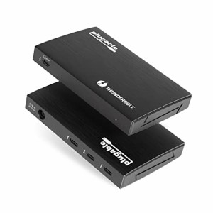 Plugable 4-in-1 Thunderbolt 4 ハブ USBC-HDMI 変換アダプター付き 60W ホスト充電対応 Mac および Windows システム用 - USB-C、Thunde