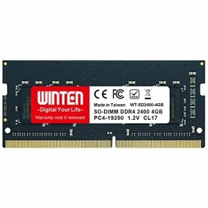 WINTEN ノートPC用 メモリ 4GB PC4-19200(DDR4 2400)製品5年DDR4 SDRAM SO-DIMM 内蔵メモリー 増設メモリー WT-SD2400-4GB 5605