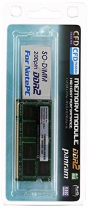 CFD販売 ノートPC用メモリ PC-6400(DDR2-800) 2GB×1枚 200pin SO-DIMM (無期限)(Panramシリーズ) D2N800PS-2G