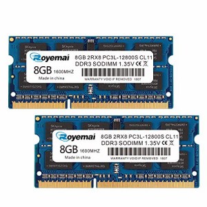 PC3L-12800S DDR3L 1600 16GB 8GB×2枚 DDR3 1600MHz 12800 2Rx8 1.35V CL11 ノートPC用メモリ 8GB PC3-12800S RAM メモリ SODIMM 電圧1.