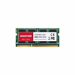 メモリ DDR3Gigastone ノートPC用メモリ DDR3 8GBx1枚 DDR3-1600MHz PC3-12800 CL11 1.35V 204 Pin Unbuffered Non-ECC SODIMM Memory Mo