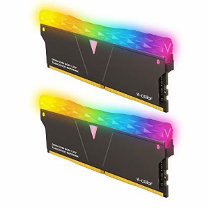 v-color Hynix IC デスクトップPC用 ゲーミングメモリ Prism Pro RGB (発光型) DDR4-3200MHz PC4-25600 16GB (8GB×2枚) U-DIMM 1.35V CL