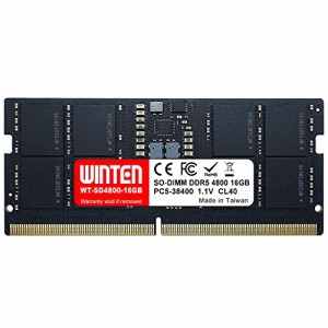 WINTEN ノートPC用 メモリ 16GB PC5-38400(DDR5 4800)製品5年DDR5 SDRAM SO-DIMM 内蔵メモリー 増設メモリー WT-SD4800-16GB 6144