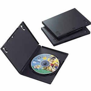 エレコム トールケース DVD BD 対応 標準サイズ 1枚収納 3個セット CCD-DVD01BK