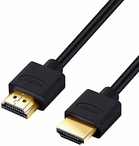 Hanwha HDMIケーブル 1m 細線 4.2mm Ver2.0b スーパースリム ハイスピード 8K 4K 2K対応 UMA-HDMI10T