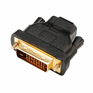 DTECH 双方向伝送 HDMI DVI-D 変換 アダプター HDMI メス to DVI ( 24+1 ) オス コンバーター HDMI DVI 変換 コネクタ HDMI DVI 24ピン 