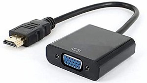 HDMI VGA 変換 ケーブル HDMI VGA 変換 アダプタ HDMI オス to VGAメス D-SUB 15ピン 電源不要 プロジェクター PC HDTV DVD 対応 1080P対