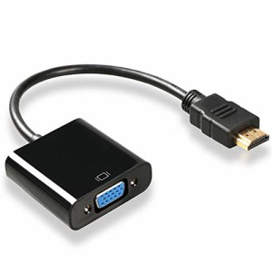 HDMI→VGA 変換ケーブル HDMI to VGA HDMI入力 VGA出力 HDMIオス VGAメス 1080P 対応 変換アダプター (HD-VGA)