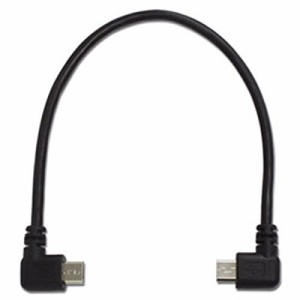 アイネックス USBホストケーブル Micro-B - Micro-B 左右L型 16cm USB-139A