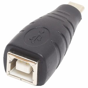 オーディオファン USB Bタイプ ⇔ マイクロBタイプ 変換コネクタ microUSB (オス) - USB-B (メス) 変換 USB2.0