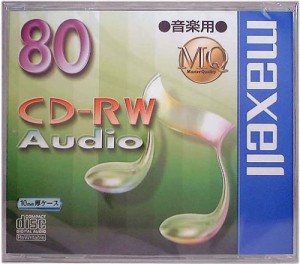マクセル(Maxell) 音楽用CD-RW「MQシリーズ」 CDRWA80MQ.1TP