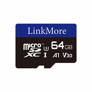 LinkMore 64GB MicroSDXCカード Nintendo Switch対応 / U3 / A1 / V30 / SDアダプター付 (読込最大95MB/s)