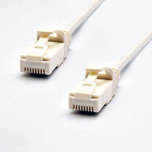 EXHEART LANケーブル CAT6A スリム 3m ホワイト CAT6A準拠 爪が折れない RJ45 10Gbps 500MHz EAT6AS-3WT