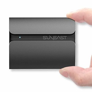 SUNEAST 外付けSSD 1TB 超小型 コンパクト ポータブルSSD USB3.1 Type-C 最大読込速度560MB/秒 PS4 PS5 動作確認済み USB Type-C 変換ア