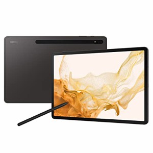 Galaxy Tab S8+ タブレット,128GB+MicroSD(最大1TB),12.4インチ/120Hz/画面内指紋認証 有機ELディスプレイ,10,090mAh,S Pen同梱,グラファ