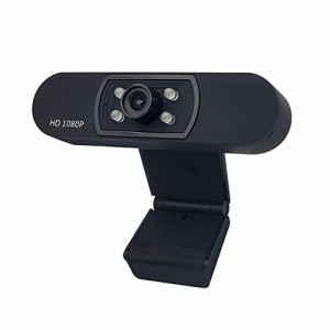 WEBカメラ 1080P FHD 5層レンズ マイク内臓 自撮りライト機能付き