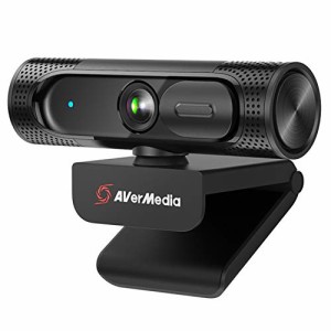 AVerMedia PW315 - フルHD 1080P 60FPS Webカメラ ウェブカメラ 200万画質 超広画角95° 360°回転対応 固定フォーカスePTZ、AI自動フレ