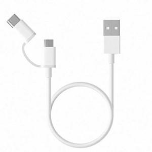 2in1 USB Type C ケーブル microusb/タイプC 充電ケーブル QuickCharge3.0対応 typecスマホ 2.4A 急速充電 1m マイクロusb タイプC ケー