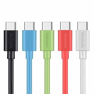 5本セットMaGeek USB Type-C ケーブル USB-A & USB-C 2.0 ケーブル 高速同期と充電 ケーブル Xperia XZ/Samsung Galaxy S10 S9 S8/ Note 