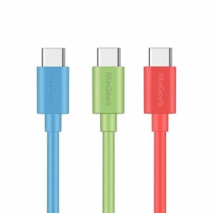 3本セットMaGeek USB Type-C ケーブル USB-A & USB-C 2.0 ケーブル 高速同期と充電 ケーブル Xperia XZ/Samsung Galaxy S10 S9 S8/ Note 