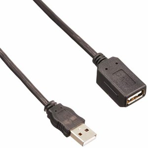 エレコム USBケーブル 延長 USB2.0 (USB A オス to USB A メス) マグネット内蔵 1m グラファイト USB-EAM1GT