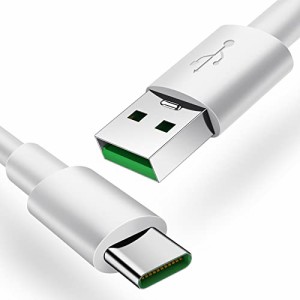 USB Type-Cケーブル 65W 6A 1.8M OPPO用 急速充電ケーブル SuperVOOCフラッシュチャージ対応 Find X3 Pro/OPPO Reno7 A/Reno5A/Reno3A/A5