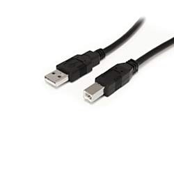 StarTech.com USB 2.0 リピーターケーブル 9.1m USB-A(オス) - USB-B(オス) 480Mbps ブラック USB2HAB30AC