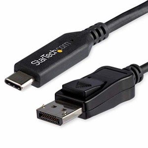 StarTech.com USB-C - DisplayPort 1.4 変換ケーブル／1m／8K60Hz／HBR3、HDR、DSC対応／USBタイプC - DP Altモード／ディスプレイアダプ